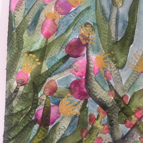 Watercolor painting “ underwater blooms “ - Picture 2 of 3